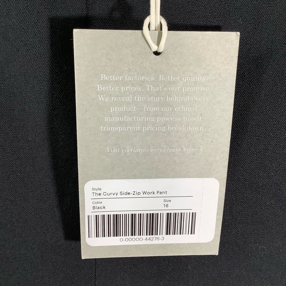 Everlane The Curvy Side Zip Work Pant in Black - Picture 5 of 6